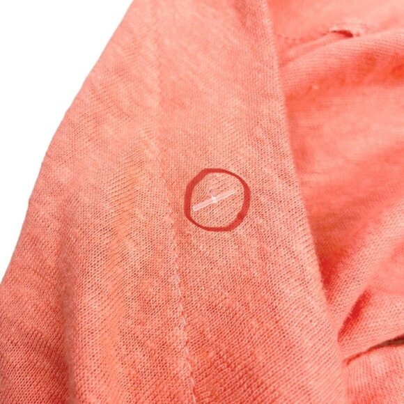 NWT FREE PEOPLE Long Weekend Linen Blend Keyhole Halter Top Sz Large Watermelon - Picture 4 of 6